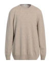 Gran Sasso Man Sweater Sand Size 50 Virgin Wool In Beige