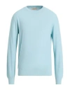 Gran Sasso Man Sweater Sky Blue Size 44 Cotton