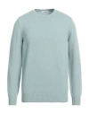 Gran Sasso Man Sweater Sky Blue Size 44 Virgin Wool
