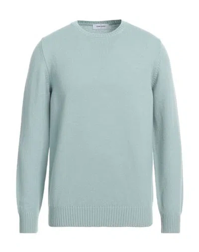 Gran Sasso Man Sweater Sky Blue Size 44 Virgin Wool