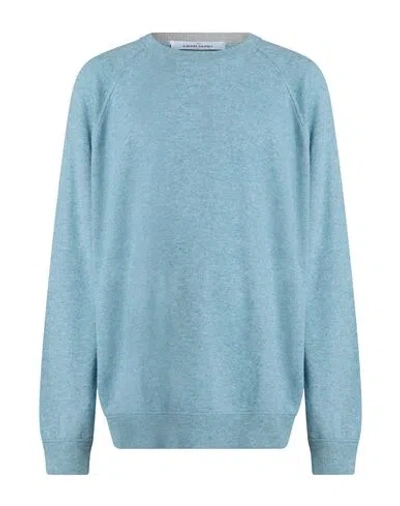 Gran Sasso Man Sweater Sky Blue Size 50 Virgin Wool, Viscose, Cashmere