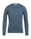 Gran Sasso Man Sweater Slate Blue Size 36 Virgin Wool