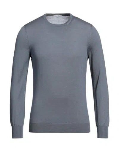 Gran Sasso Man Sweater Slate Blue Size 38 Virgin Wool