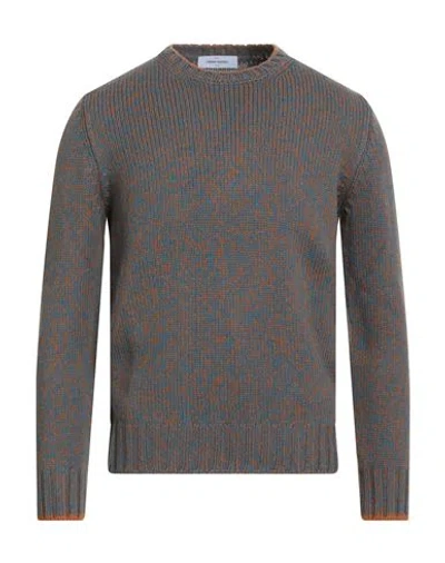 Gran Sasso Man Sweater Slate Blue Size 40 Virgin Wool