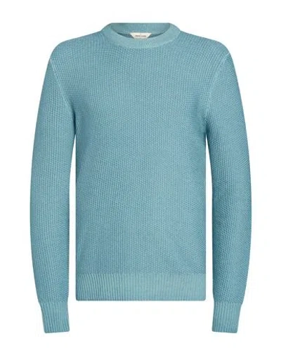 Gran Sasso Man Sweater Slate Blue Size 42 Virgin Wool