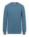 Gran Sasso Man Sweater Slate Blue Size 46 Cotton