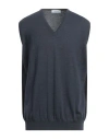 Gran Sasso Man Sweater Slate Blue Size 50 Virgin Wool