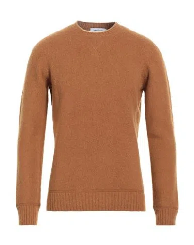 Gran Sasso Man Sweater Tan Size 40 Virgin Wool In Brown