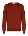 Gran Sasso Man Sweater Tan Size 44 Virgin Wool In Brown