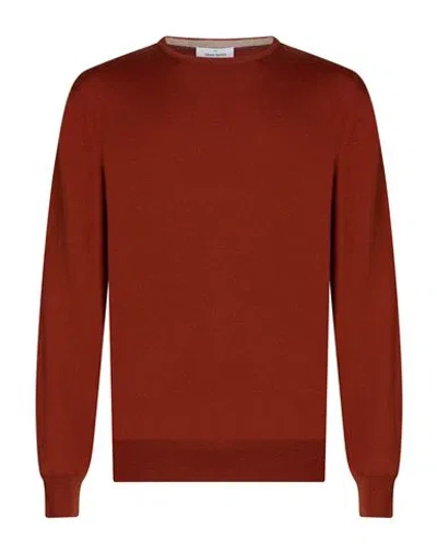 Gran Sasso Man Sweater Tan Size 44 Virgin Wool In Brown
