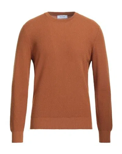 Gran Sasso Man Sweater Tan Size 48 Virgin Wool In Brown