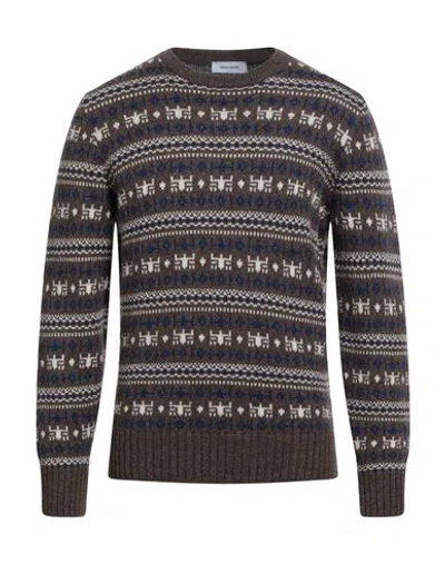 Gran Sasso Man Sweater Taupe Size 40 Virgin Wool In Gray