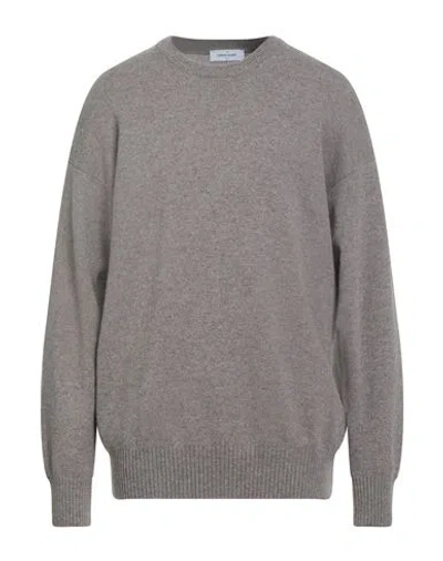 Gran Sasso Man Sweater Taupe Size 46 Virgin Wool In Gray