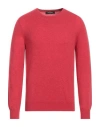 Gran Sasso Man Sweater Red Size 38 Cashmere In Tomato Red