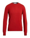 Gran Sasso Man Sweater Tomato Red Size 48 Wool, Cashmere, Viscose In Red