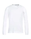 Gran Sasso Man Sweater White Size 40 Cotton