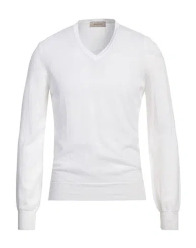 Gran Sasso Man Sweater White Size 44 Cotton In White