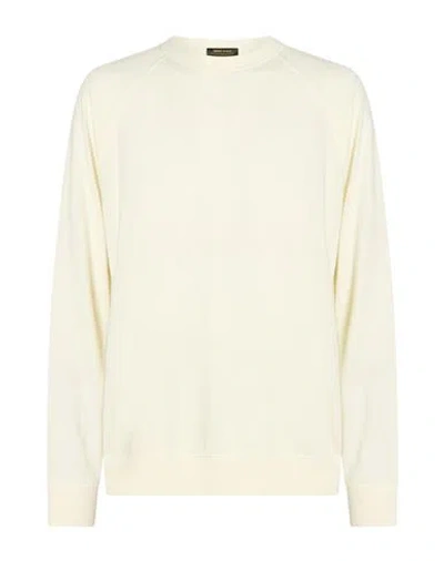 Gran Sasso Man Sweater White Size 46 Virgin Wool, Viscose, Cashmere
