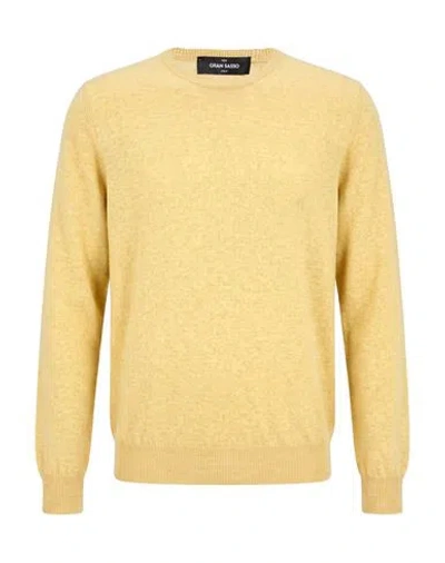 Gran Sasso Man Sweater Yellow Size 40 Cashmere
