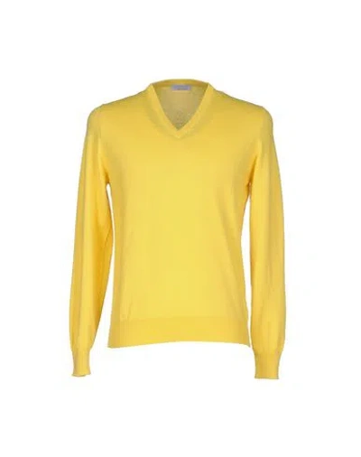 Gran Sasso Man Sweater Yellow Size 40 Cashmere