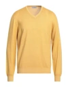 Gran Sasso Man Sweater Yellow Size 42 Virgin Wool