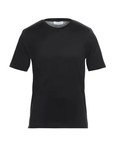 Gran Sasso Man T-shirt Black Size 36 Cotton