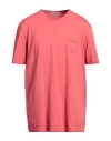 Gran Sasso Man T-shirt Coral Size 50 Cotton, Elastane In Red