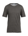 Gran Sasso Man T-shirt Military Green Size 42 Linen