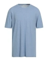 Gran Sasso Man T-shirt Pastel Blue Size 50 Cotton