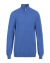 Gran Sasso Man Turtleneck Azure Size 44 Cashmere In Blue