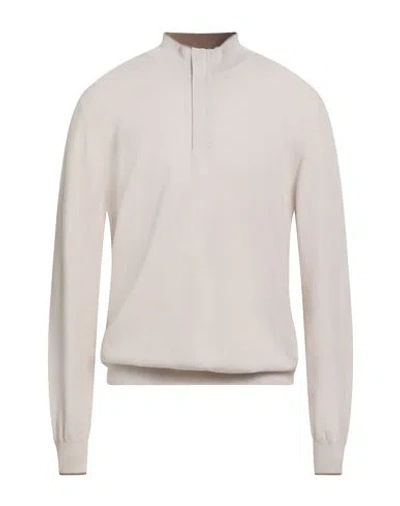 GRAN SASSO GRAN SASSO MAN TURTLENECK BEIGE SIZE 46 VIRGIN WOOL, VISCOSE, CASHMERE