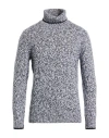 Gran Sasso Man Turtleneck Black Size 40 Virgin Wool In Gray