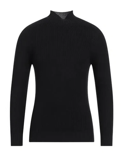 GRAN SASSO GRAN SASSO MAN TURTLENECK BLACK SIZE 40 VIRGIN WOOL
