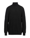Gran Sasso Man Turtleneck Black Size 48 Virgin Wool