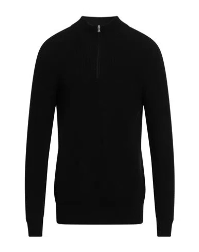 Gran Sasso Man Turtleneck Black Size 50 Virgin Wool
