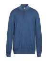 Gran Sasso Man Turtleneck Blue Size 48 Virgin Wool