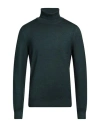 Gran Sasso Man Turtleneck Dark Green Size 40 Virgin Wool