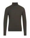 Gran Sasso Man Turtleneck Dark Green Size 38 Virgin Wool, Polyester