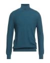 Gran Sasso Man Turtleneck Slate Blue Size 46 Virgin Wool