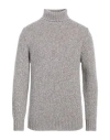 Gran Sasso Man Turtleneck Dove Grey Size 42 Virgin Wool In Gray