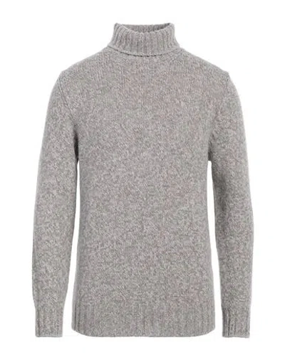 Gran Sasso Man Turtleneck Dove Grey Size 42 Virgin Wool In Gray