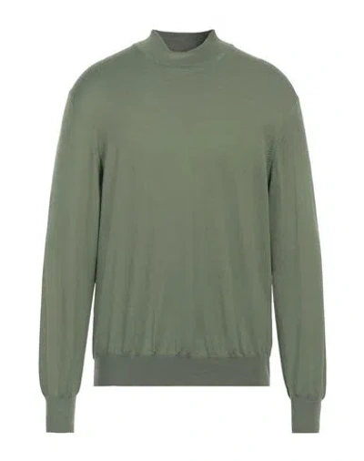 Gran Sasso Man Turtleneck Green Size 44 Virgin Wool