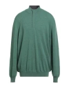 Gran Sasso Man Turtleneck Green Size 50 Wool, Cashmere, Viscose, Polyester, Polyurethane