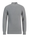 Gran Sasso Man Turtleneck Grey Size 40 Virgin Wool