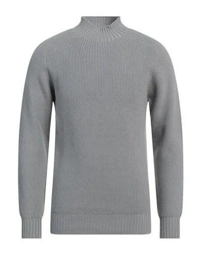 Gran Sasso Man Turtleneck Grey Size 40 Virgin Wool In Grey