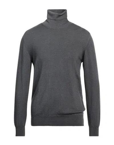 Gran Sasso Man Turtleneck Grey Size 44 Virgin Wool