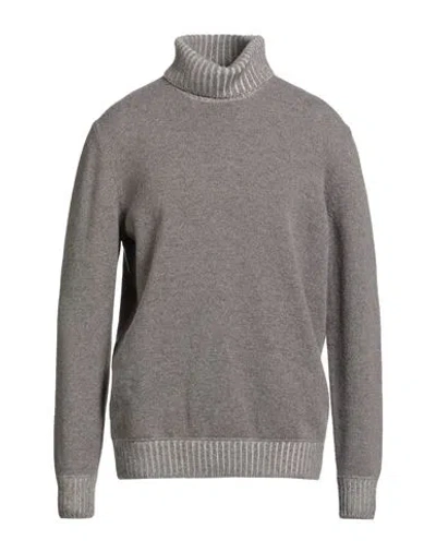 Gran Sasso Man Turtleneck Grey Size 44 Virgin Wool