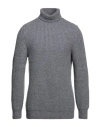 Gran Sasso Man Turtleneck Grey Size 44 Virgin Wool, Polyamide
