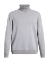 Gran Sasso Man Turtleneck Grey Size 48 Virgin Wool, Cashmere, Viscose In Gray