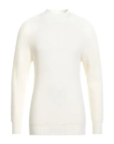 Gran Sasso Man Turtleneck Ivory Size 40 Virgin Wool In Neutral